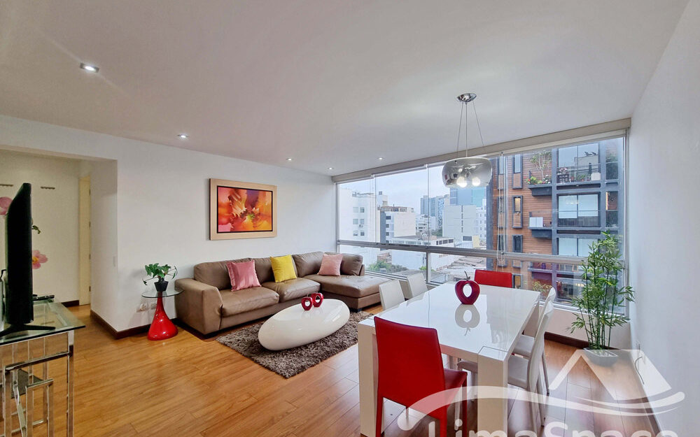 Lindo Departamento Amoblado de 2 Habitaciones en Miraflores – MIR251