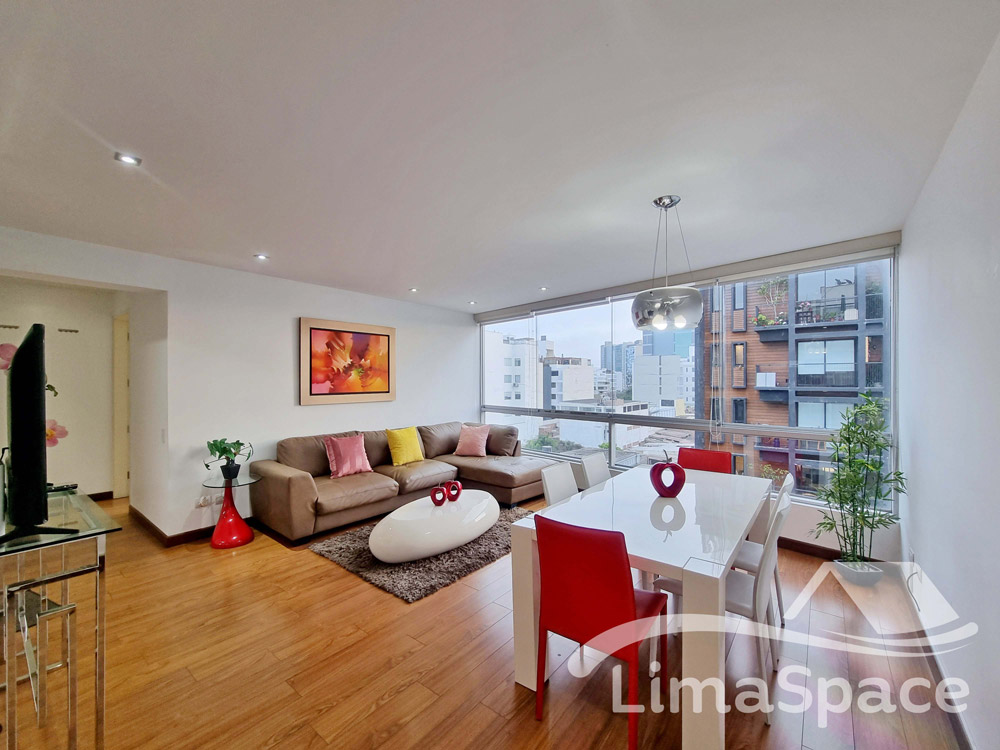 Lindo Departamento Amoblado de 2 Habitaciones en Miraflores – MIR251