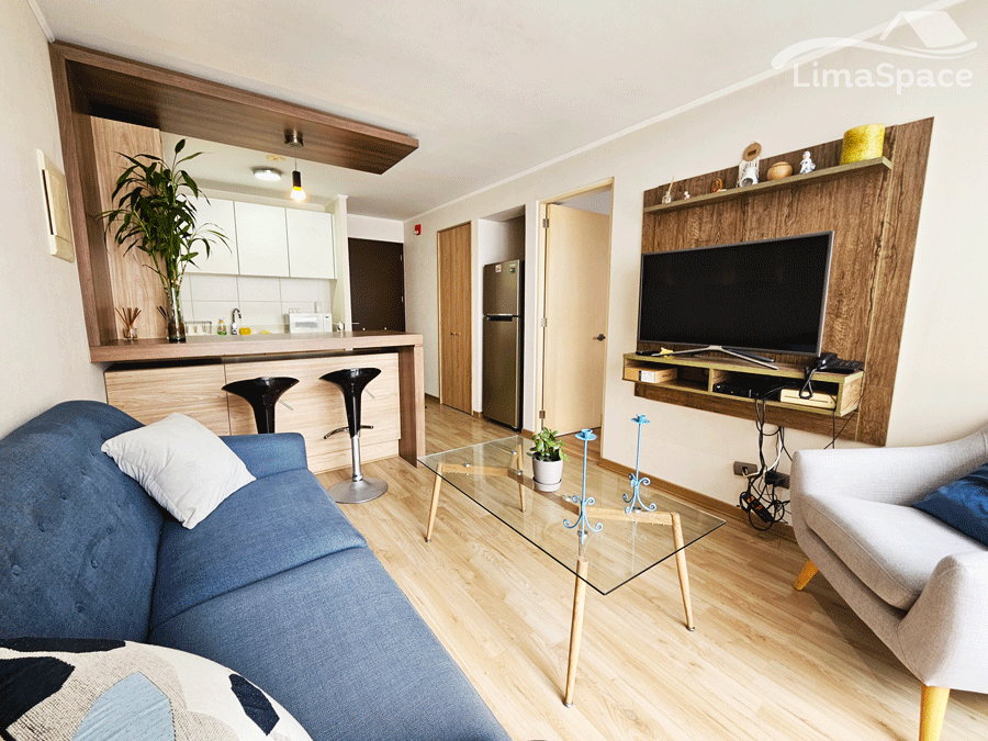 Exclusivo y Moderno Departamento de Una Habitación en Barranco Límite Miraflores
